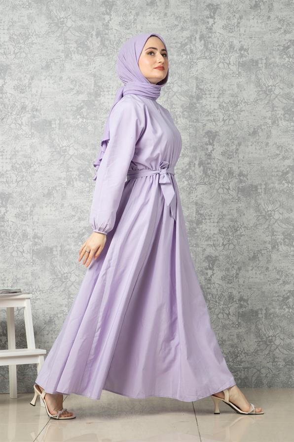 Whiriling Derwish Model Long Dress-Lilac