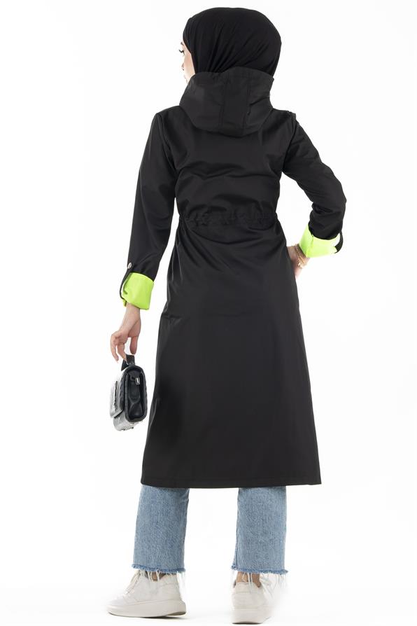 ترنشكوت نيون -اللون الأسود