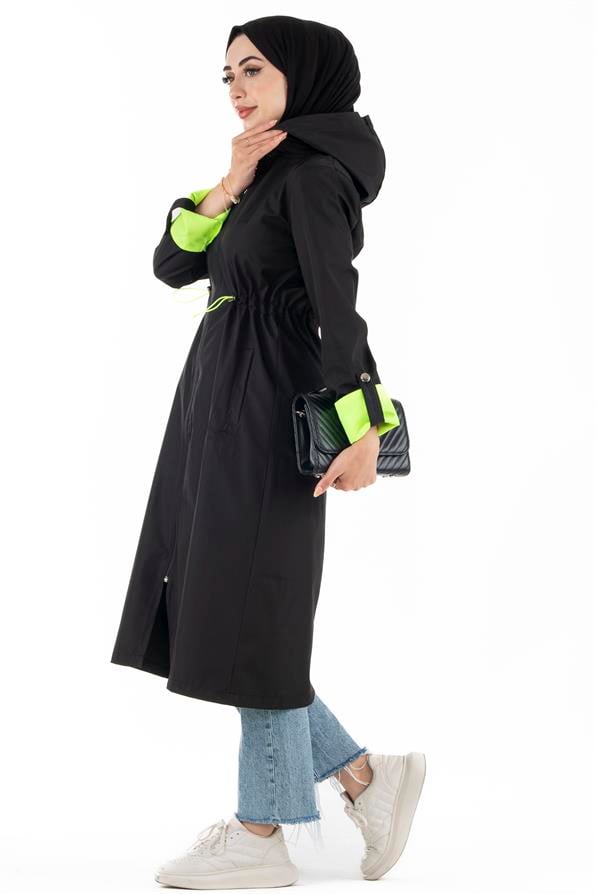 ترنشكوت نيون -اللون الأسود