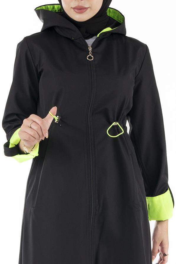 ترنشكوت نيون -اللون الأسود