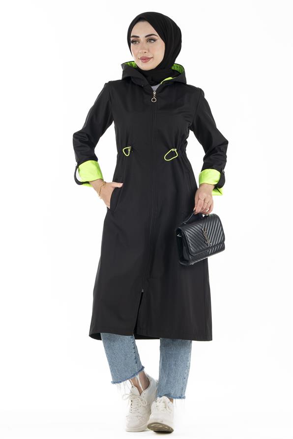 ترنشكوت نيون -اللون الأسود