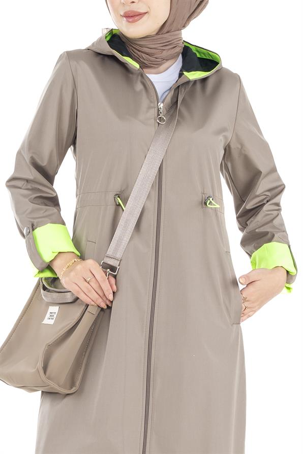 ترنشكوت نيون-اللون الفيزون