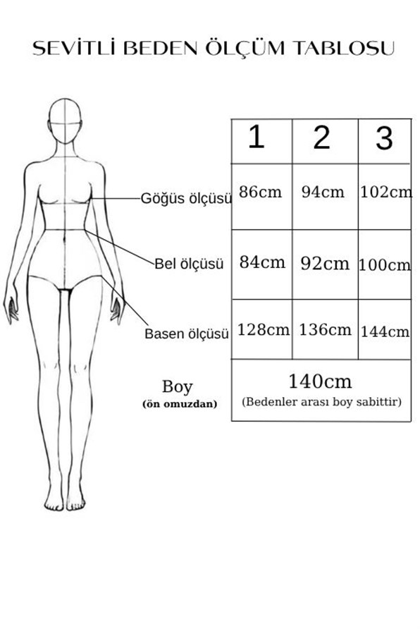 Önü Fırfır Detaylı Kuşaklı Tesettür Elbise-PUDRA