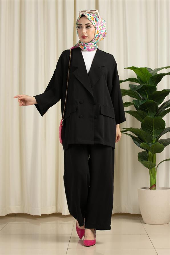 Oversize Takım Siyah