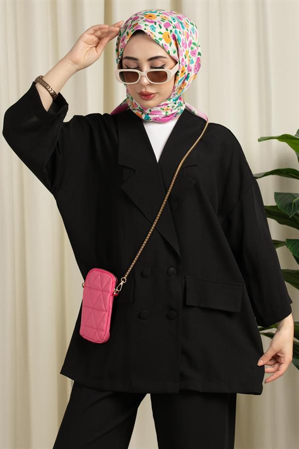 Oversize Takım Siyah