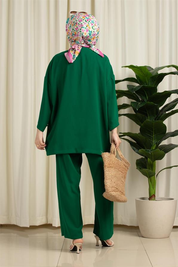 Oversize Takım Zümrüt Yeşili