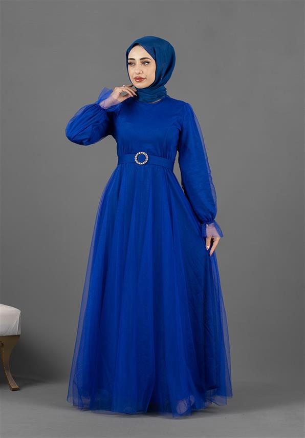 Peri Model Abiye - Saks Mavisi