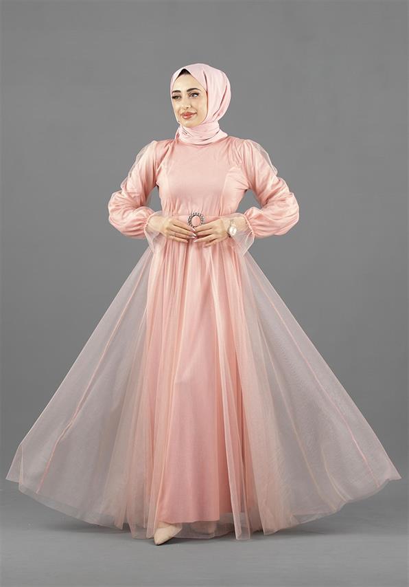 Fairy Model Evening Dress-Candy Pink