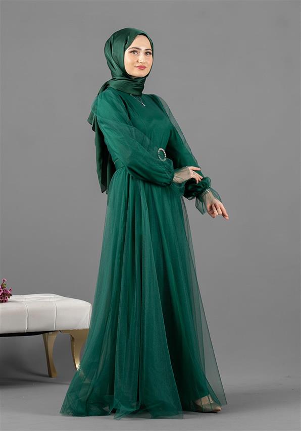Peri Model Abiye - Zümrüt Yeşili