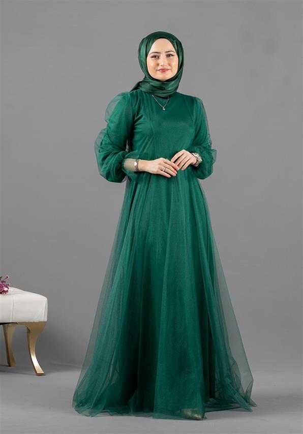 Peri Model Abiye - Zümrüt Yeşili