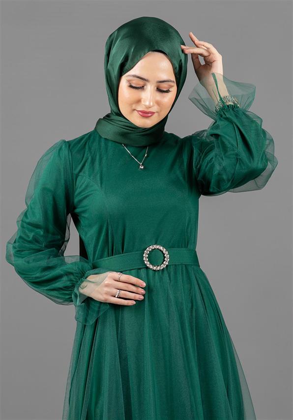 Peri Model Abiye - Zümrüt Yeşili