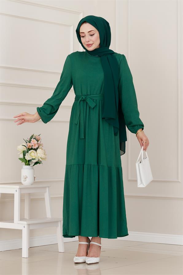 فستان موديل الأميرة-اللون الأخضر