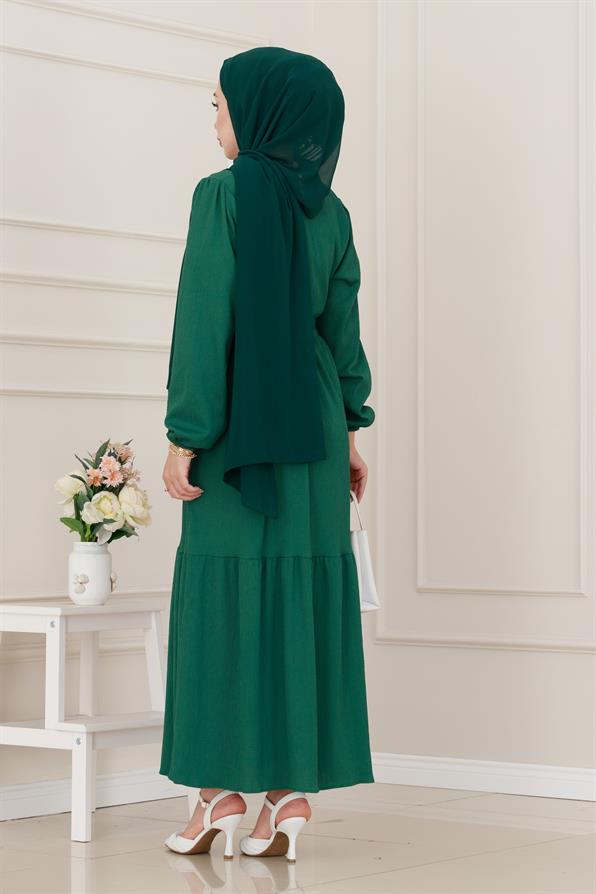 فستان موديل الأميرة-اللون الأخضر