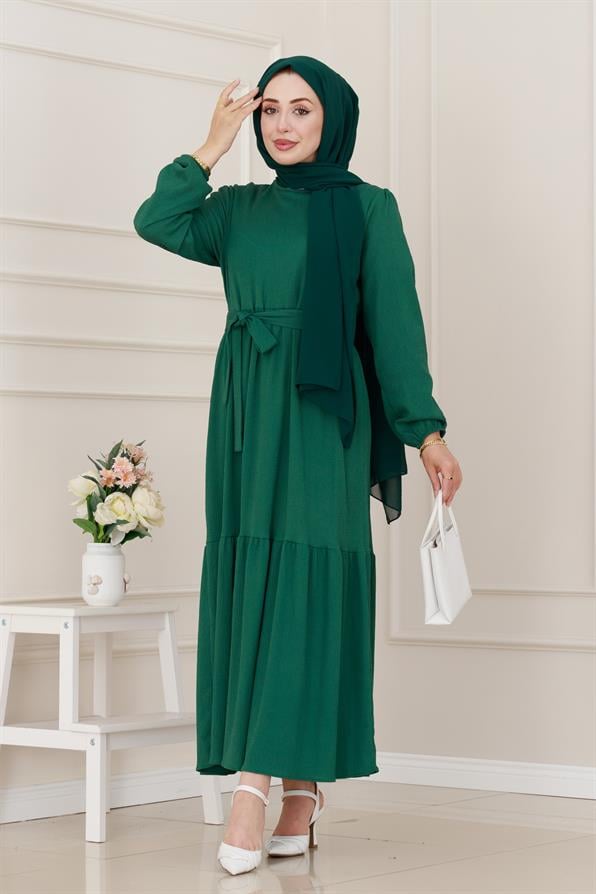 فستان موديل الأميرة-اللون الأخضر