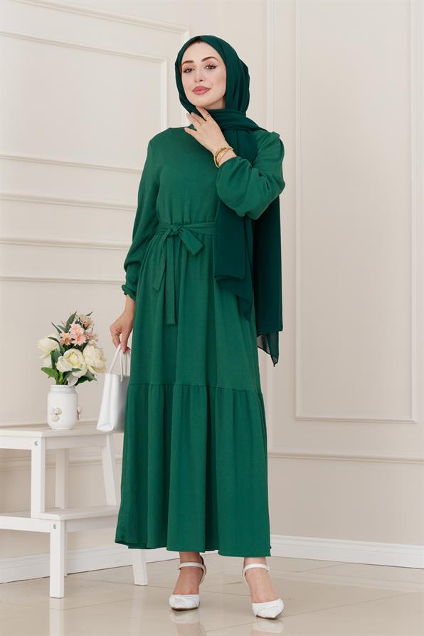 فستان موديل الأميرة-اللون الأخضر