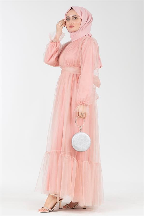 Prenses  Model Abiye-Pembe