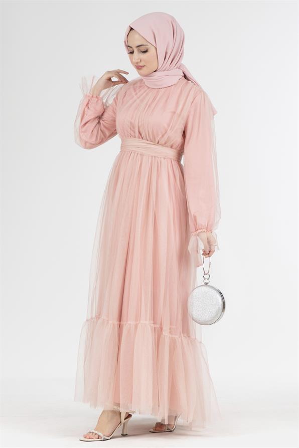 Prenses  Model Abiye-Pembe