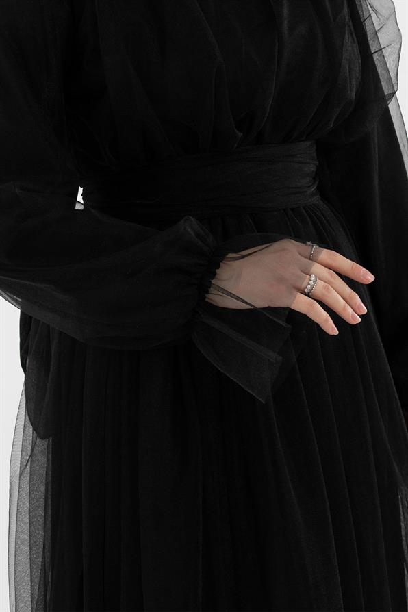Prenses Model Abiye-Siyah