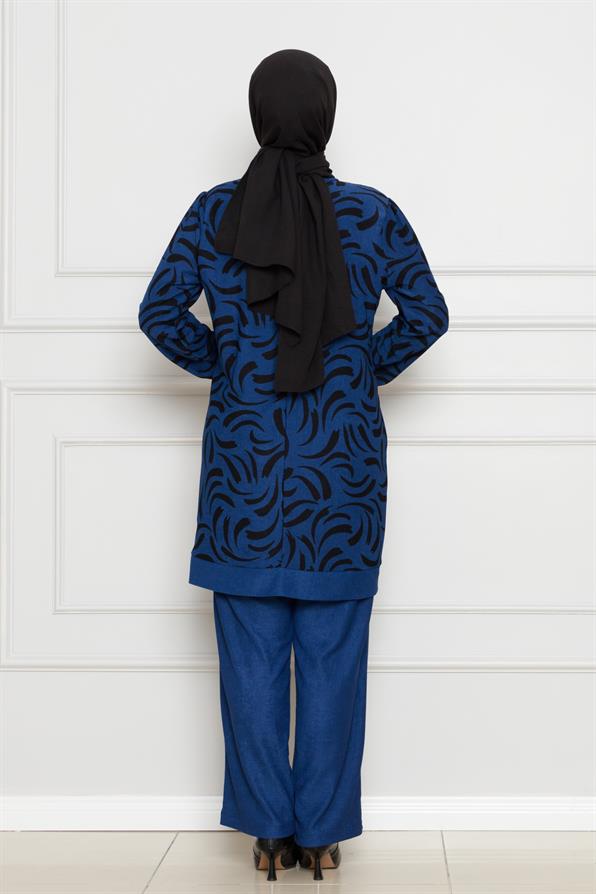 بدلة ريحان كارين -ازرق اللون