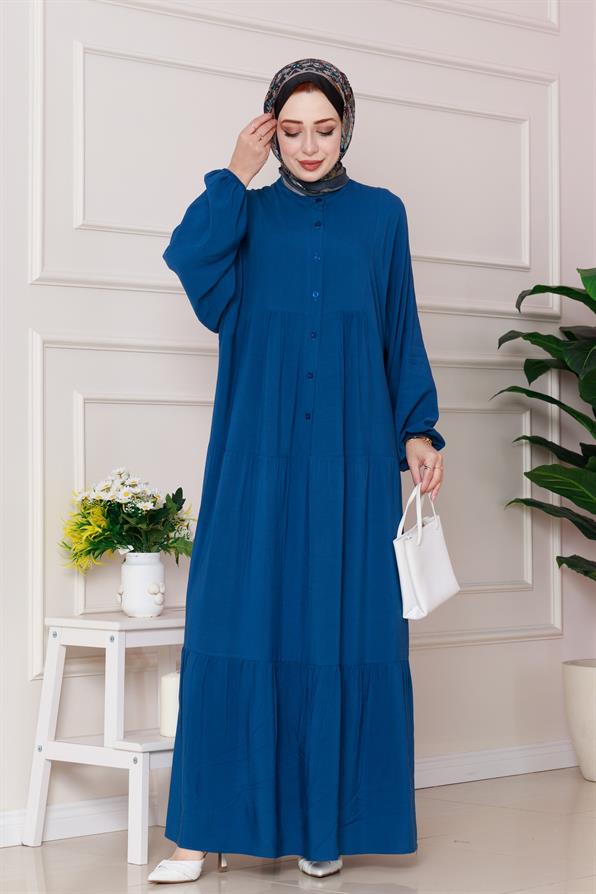 Azra Dress-indigo color