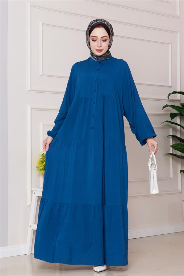Azra Dress-indigo color