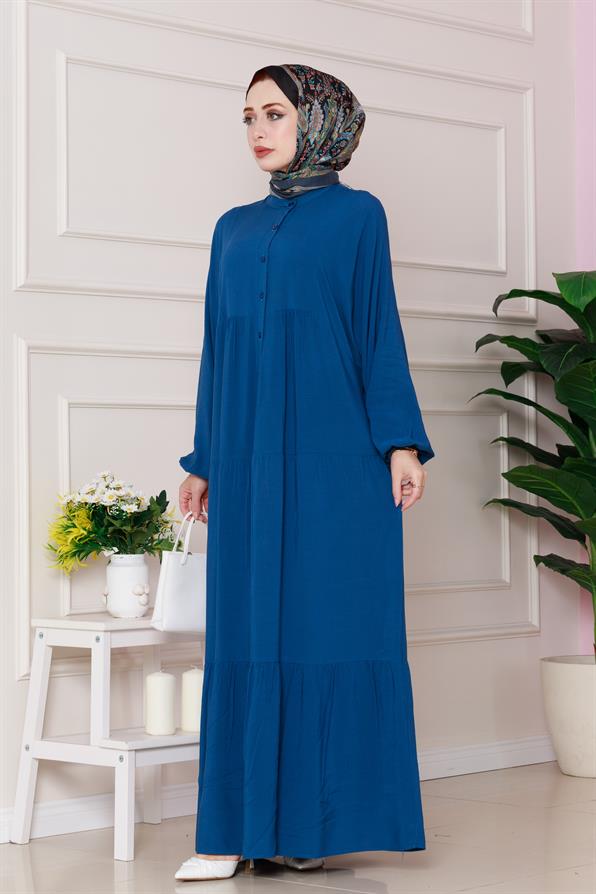 Azra Dress-indigo color