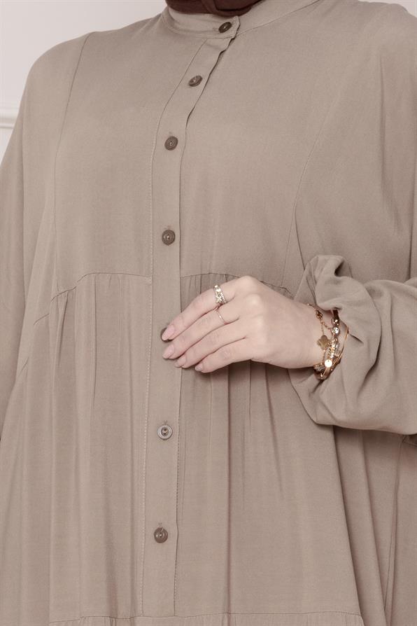 Azra Dress-mink color