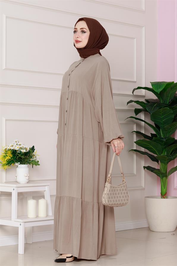 Azra Dress-mink color