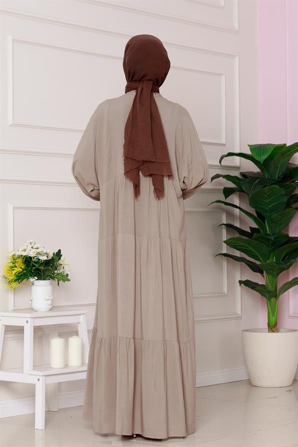 Azra Dress-mink color