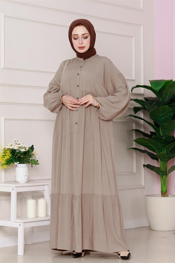 Azra Dress-mink color