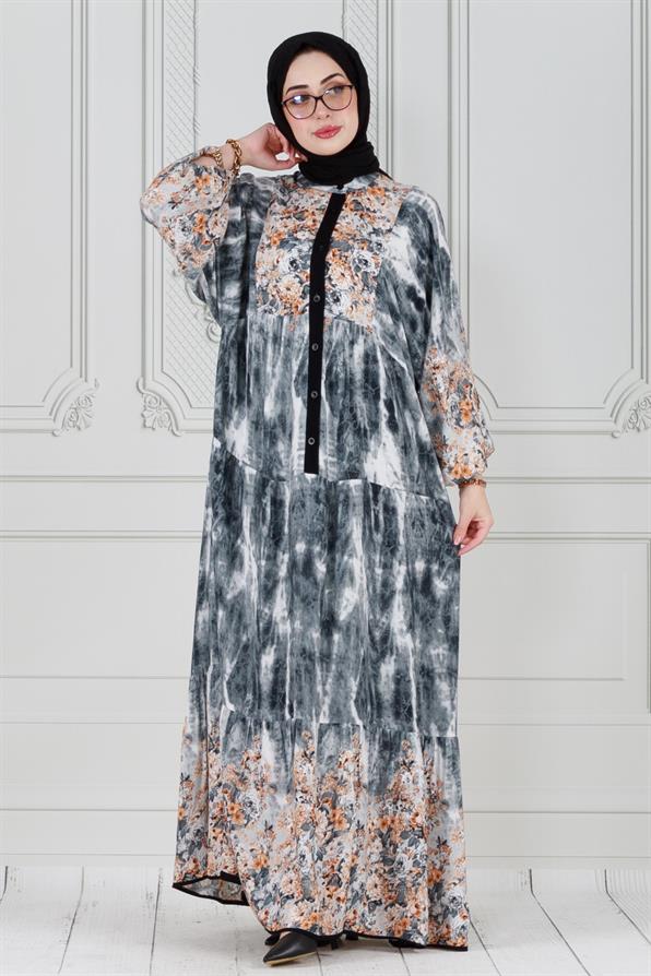 Magnolia Viscose Dress-black