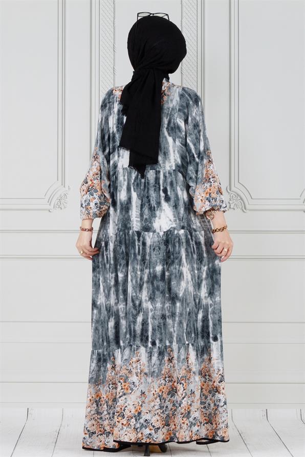 Magnolia Viscose Dress-black