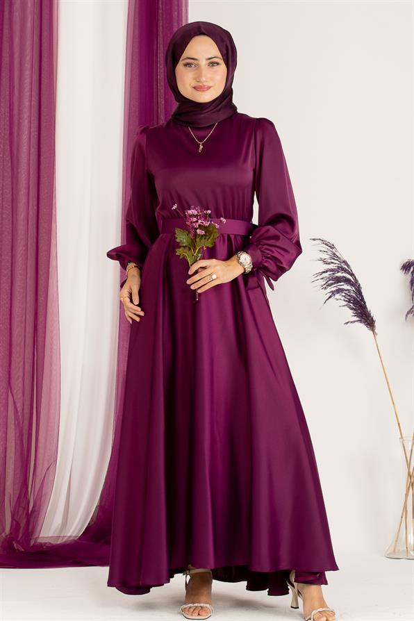 Rüya Saten Abiye-Mürdüm