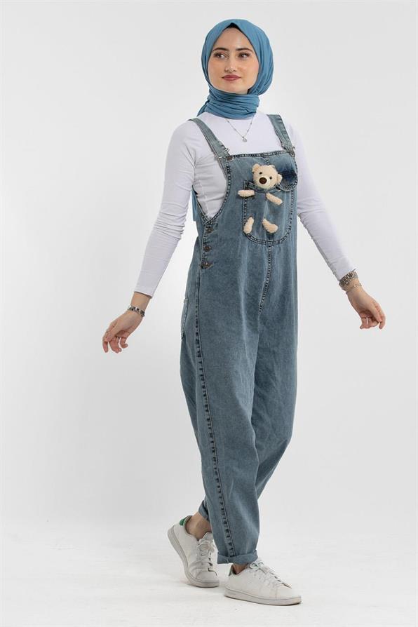 Bib and Brace Overall-Grey