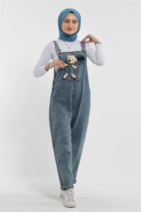 Bib and Brace Overall-Grey