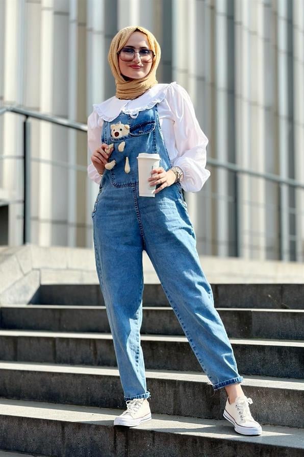 Bib and Brace Overall-Blue