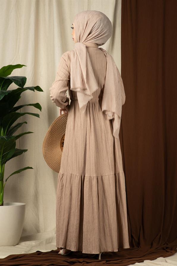 Sena Waist Tunnel Dress-Mink