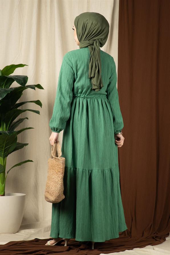 Sena Waist Tunnel Dress-Green