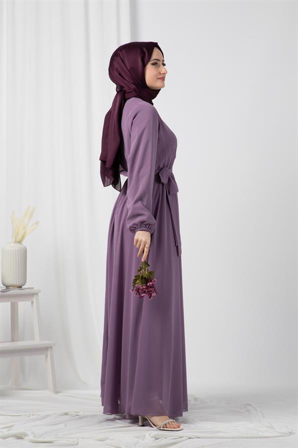 Chiffon Dress-Lilac