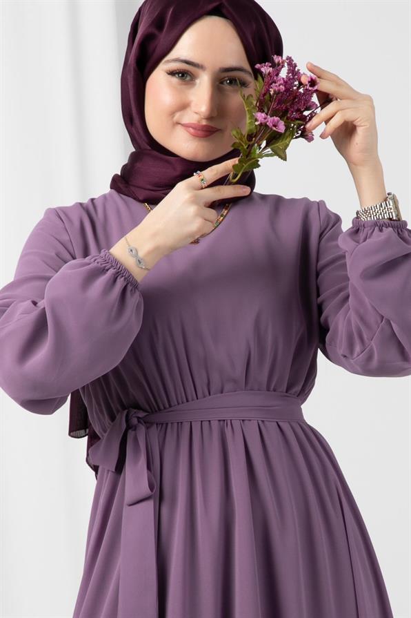 Chiffon Dress-Lilac