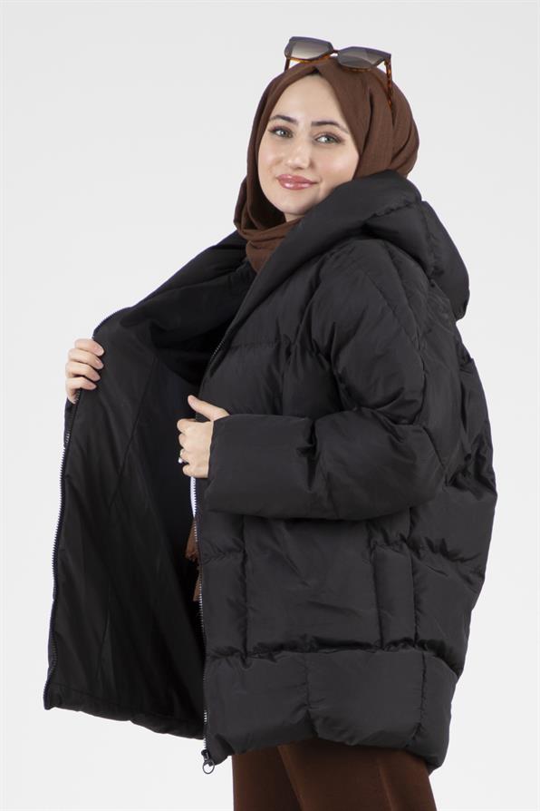 Şişme Mont-Siyah