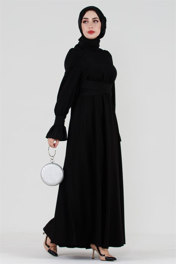 Tuana Abiye Elbise-Siyah