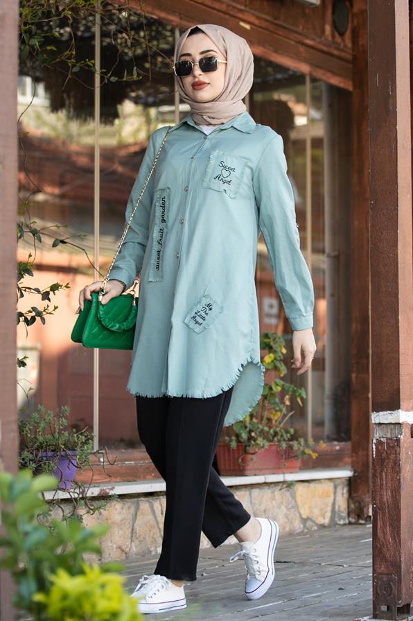 Tunic-Almond Green