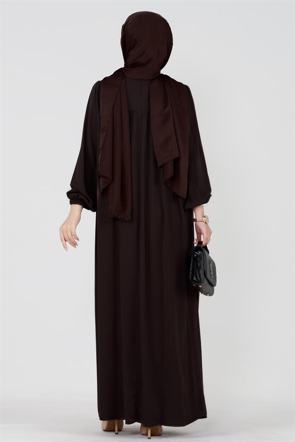 Hijab Dress-Brown