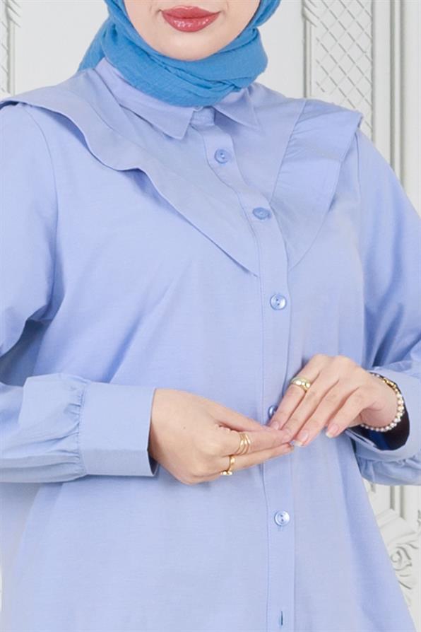تونيك من البوبلين  - أزرق فاتح