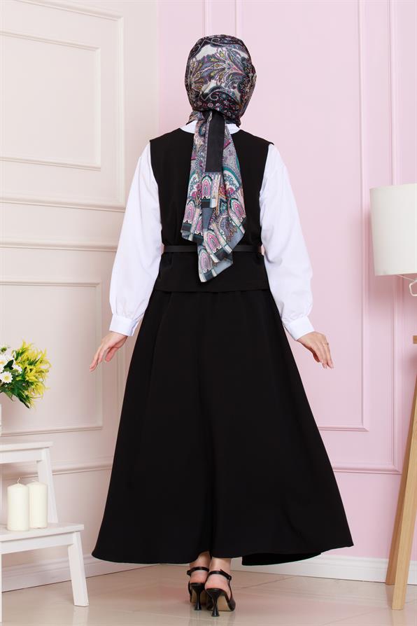 طقم أنيق عصري  -أسود اللون 