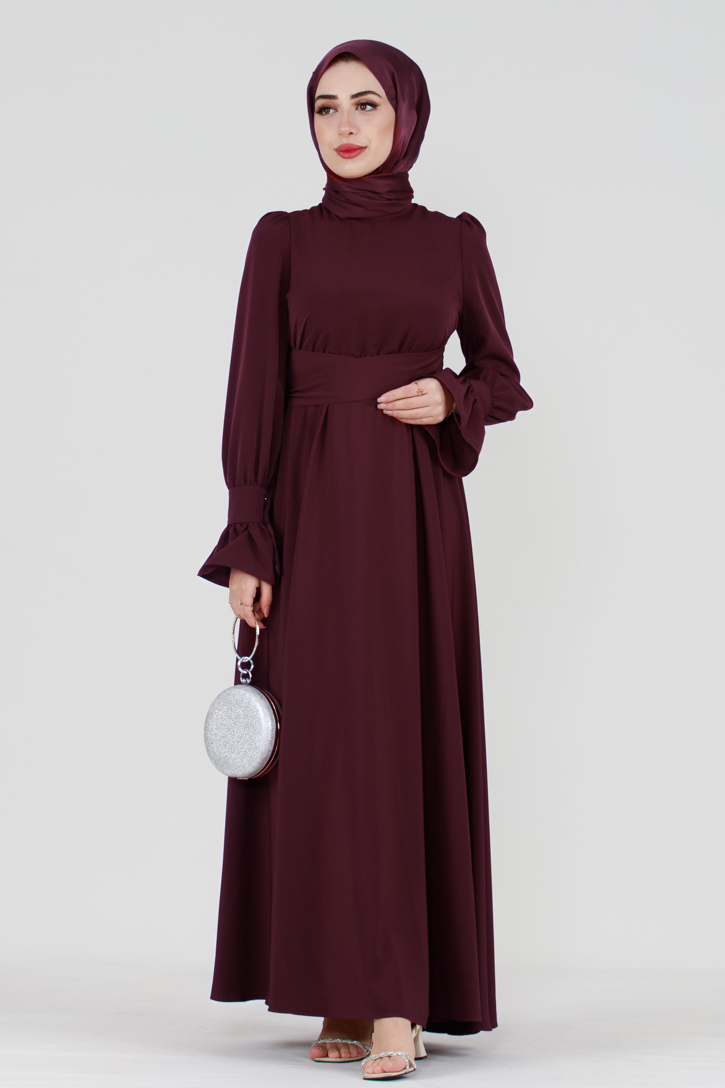 Tuana Abiye Elbise-Bordo