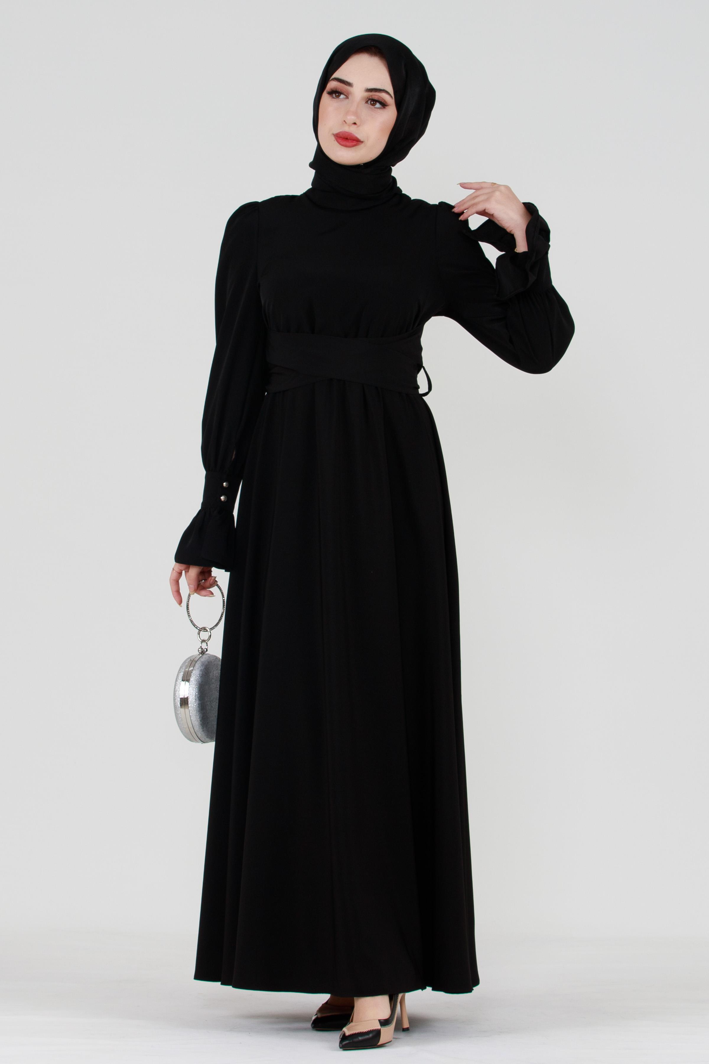 Tuana Abiye Elbise-Siyah