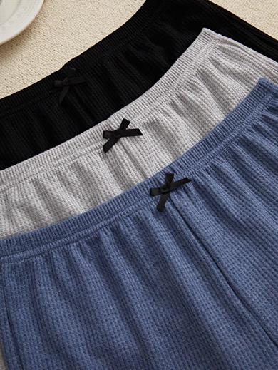 Bella Notte 3 Renk 6 Parça Pamuklu Şort Pijama Takımı 7709