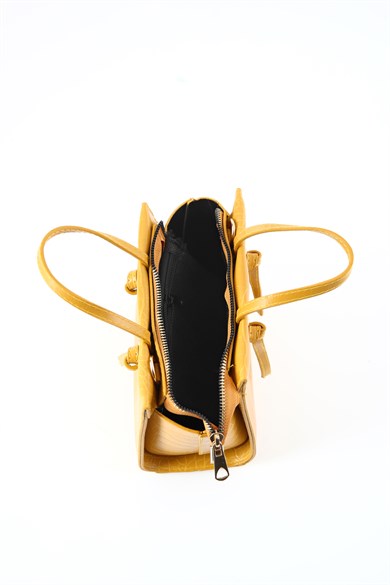 Bella Notte Hardal Uzun Askılı Çok Şık Zarif Çanta 5007